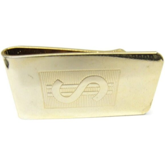 Vintage Dollar $ Sign Money Clip Men Wallet ID Credit Card Holder - Picture 9 of 11